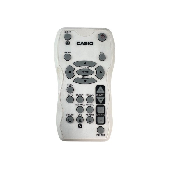 CASIO YT-120 PROJECTOR REMOTE CONTROL - Cleaned & Tested - FAST US SHIPPING - Picture 2 of 4